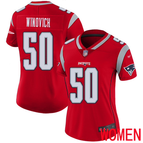 New England Patriots Football #50 Inverted Legend Limited Red Women Chase Winovich NFL Jersey->youth nfl jersey->Youth Jersey